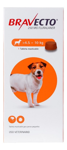 Antipulgas Masticable Bravecto Perros 4.5 A 10 Kg