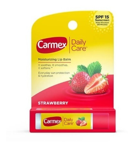 Carmex Balsamo Frutilla Original 100% Spf 15 Barra Nuñez