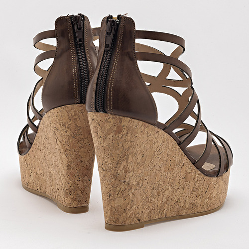 Sandalias Plataforma Mujer D Cristian Cafe 133-335