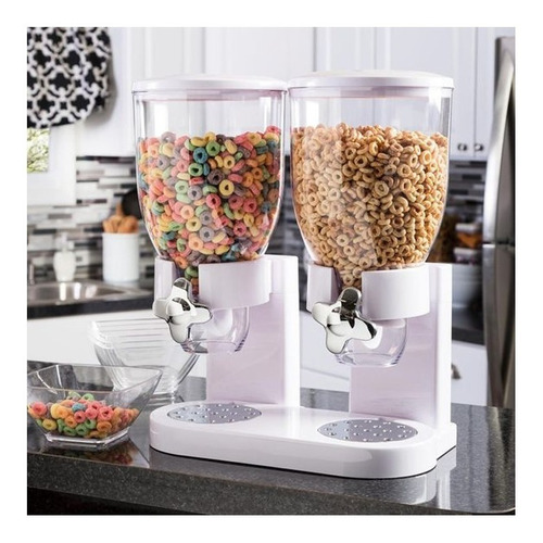 Dispenser De Cereales Doble Dosificador Alimentos Fideos
