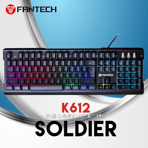 Teclado Gaming Rgb Iluminación Fantech Soldier K612