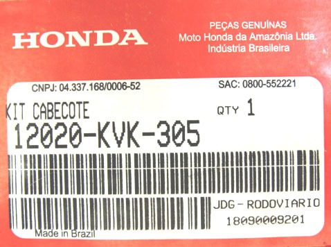 Imagem 3 de 7 de Kit Cabeçote Xre300 / Cb300 2009 Até 2015