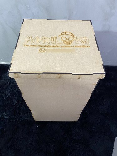 Cubo Grande 80cm Em Acrílico 3mm Virgem Para Festa Decoração