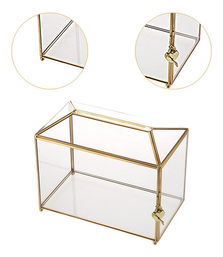 Caja De Vidrio Para Guardar Tarjetas De Regalo, Terrario