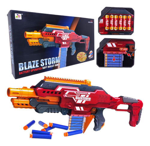 Juguete Pistola Nerf Lanzador Dardos Espuma Pistola Juguete