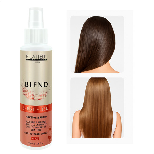 Perfume Para Cabelo Blend Plattelli 200ml Liso Dos Sonhos