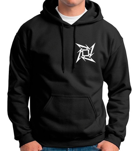 Buzo Hoddie Capota Cerrado Metallica Rock