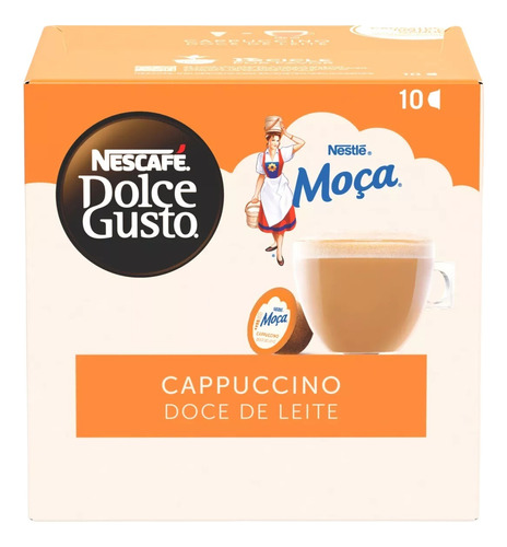Kit 10 Capsulas Dolce Gusto Moça Doce De Leite Cappuccino
