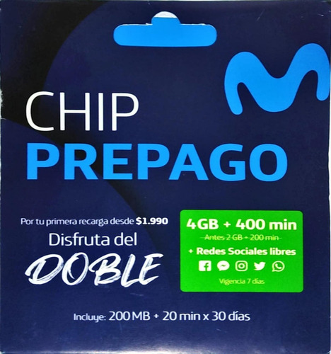 Pack 15 Unidades Tarjeta Sim Prepago Movistar.