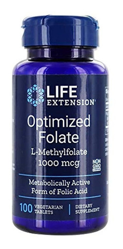 Life Extension Optimizado Ácido Fólico (l-methylfolate), 0,0