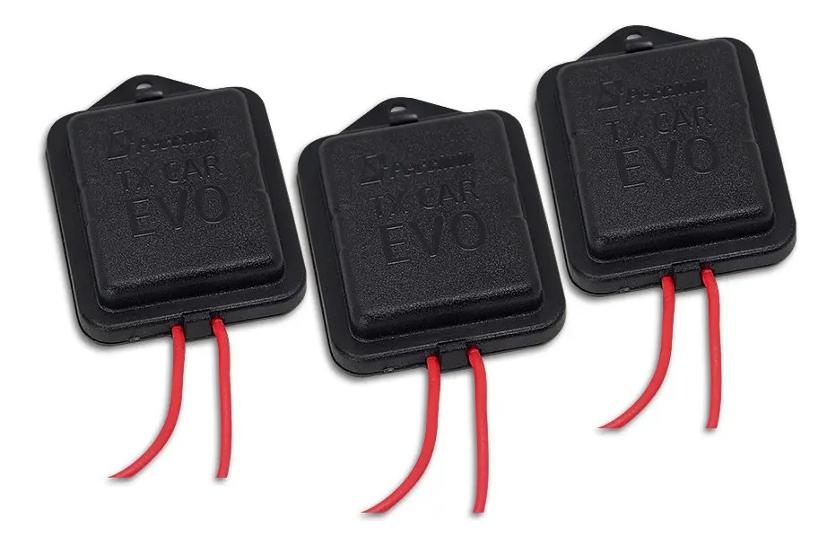 Kit 3 Controles Remotos Farol Peccinin Tx Car Evo 433,92Mhz