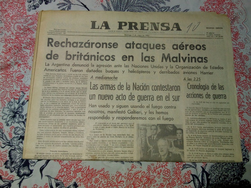 Diario La Prensa 01,02 Y 06 De Mayo De 1982 - Zona Vte.lopez