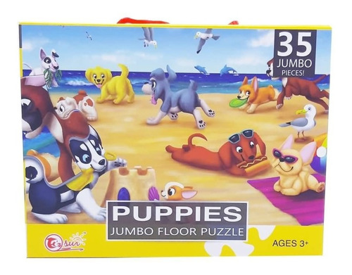 Rompecabezas Gigante Perros Mascotas Puzzle 35 Piezas 44x60