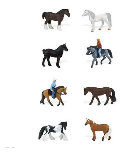 Imagem 1 de 6 de Cavalos E Cavaleiros - Miniatura - Safari