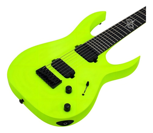 Guitarra eléctrica Solar A2.7 type a de caoba lemon neon mate con diapasón de ébano