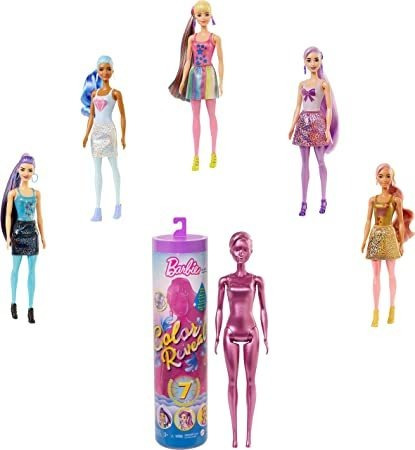 Barbie Color Reveal Muñeca 7 Sorpresas Original Mattel