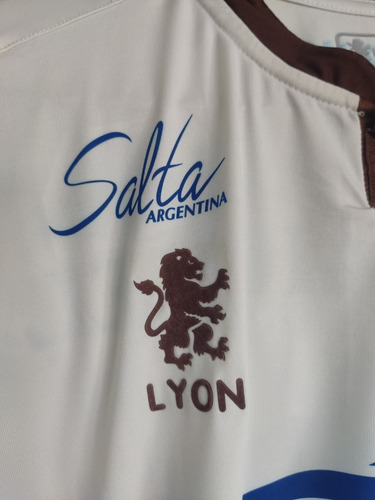 Camiseta Titular Lyon De Juventud Antoniana, Año 2016/17,t:l (Usado)