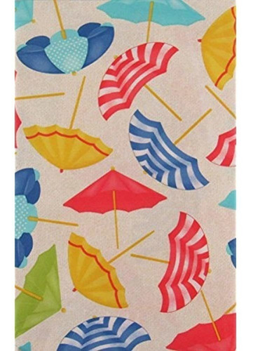 Sombrillas De Playa Mainstream Vinyl Flannel Back Tablecloth