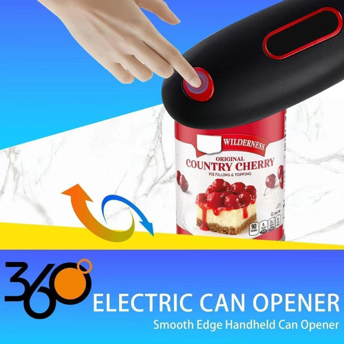 Abridor De Latas Eléctrico, Abrelatas Portátil Con Borde Lis