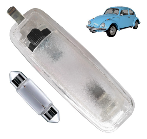 Lanterna Luz De Teto Leitura Fusca Modelo Antigo + Lampada