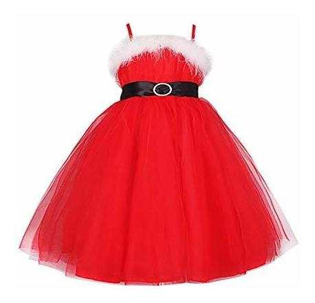 Agoky Baby Girls Navidad Santa Spaghetti Straps B07jfz4dp31