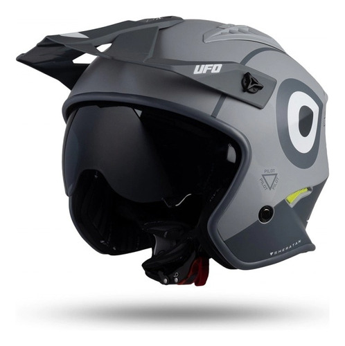 Casco Moto Ufo Sheratan Jet Abierto Con Visor Palermo Bikes