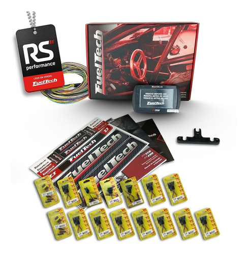 Fueltech Ft350 3 Metros + Brindes + Kit Chicote Vw 8 Bicos