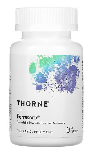 Thorne Ferrasorb Hierro Biodisponible X 60 Cáps