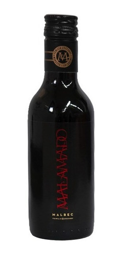 Vino Malamado Malbec 187 Ml Tinto - Familia Zuccardi Mendoza