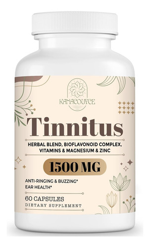 Ultra Alivio Tinnitus 1500mg Detiene El Zumbido De Oídos 60u