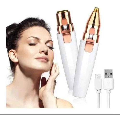 Depiladora De Vello Facial Y Corporal Con Luz A Bateria /usb