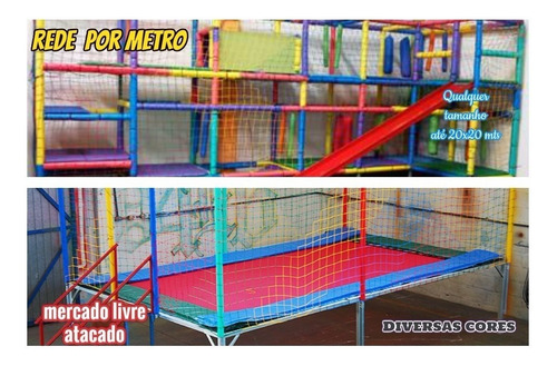 Rede Para Kid Play Malha 5 Soldada 11.00x3.40mts=37.40mts²