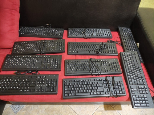 Lote De 10 Teclado  Hp , Venta Única 