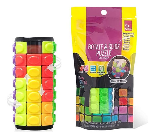Magic 3d Puzzle Cube Rainbow Fidget Juguetes Cilíndrico 7