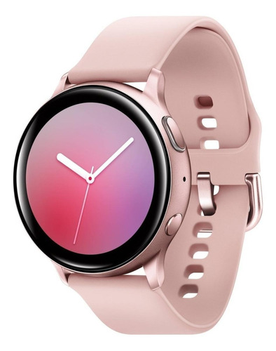 Samsung Galaxy Watch Active2 (Bluetooth) 1.2" caixa 40mm de  alumínio, pulseira  rosa claro SM-R830