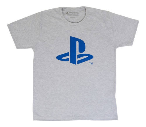 Remera Playstation Logo Gammer Unisex Licencia Adultos/niños