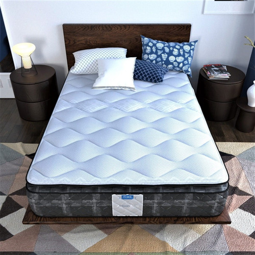 Imagen 2 de 9 de Colchón Restonic Queen Size Euro Top Ortopedico Worry Free Envio Gratis
