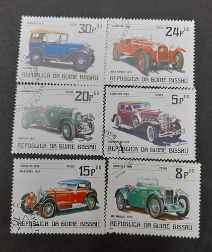 Sello Postal - Guinea Bissau - Autos - 1984