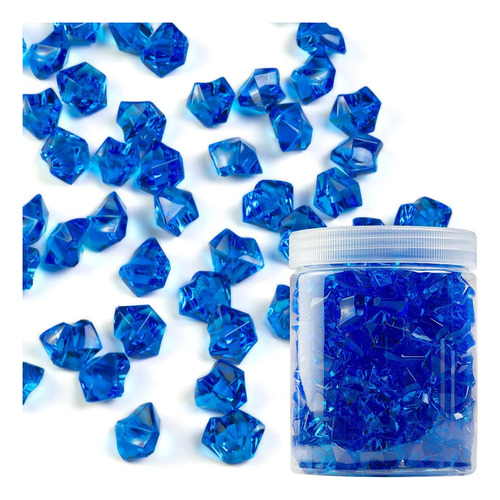 Ocefeiyue Piedras De Hielo De Cristal Acrílico Azul Real De