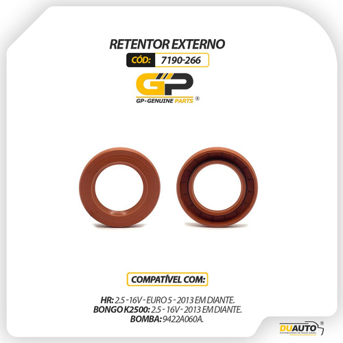 Retentor Externo Hr Bongo 2.5 2013 - 9422a060a - 7190-266 