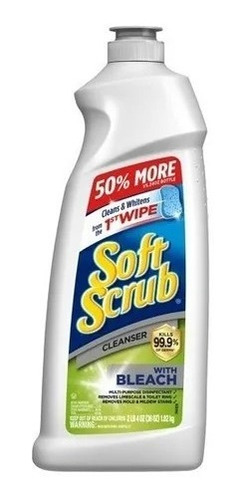  Soft Scrub  Limpiador Antibacteriano Con Blanqueador 1litro