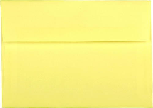 Amarillo Canario Pastel Paquete De 25 A6 X Sobres Para Hasta