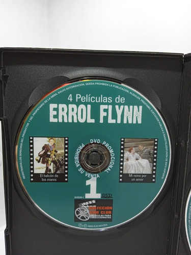 Imagen 4 de 5 de 4 Películas De Errol Flynn - 2 Cd's - Colección Cine Club