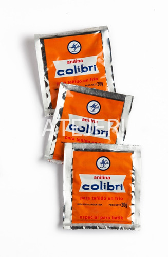 Imagen 4 de 7 de Anilinas Colibri Para Teñido Frio X 20 Gs Todos Los Colores