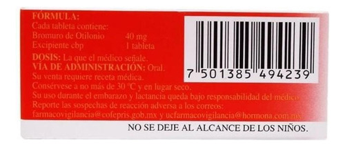 Debromu 40 Mg Caja Con 15 Tabletas