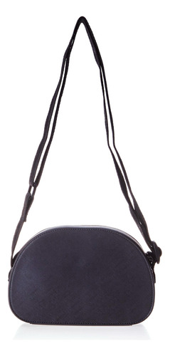 Bolsa Feminina Transversal Moleca All The Time With 50022.1 Adultos Preta Design liso Correia preta