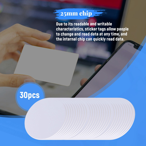 30 Tarjetas Nfc 215, Para Tarjetas Redondas Ntag215 Nfc Regr