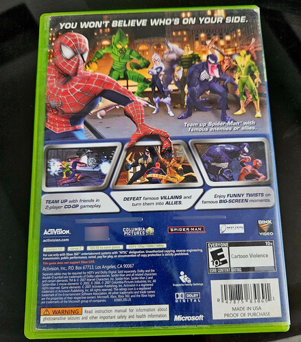 Spiderman Friend Or Foe Xbox 360 (Usado)