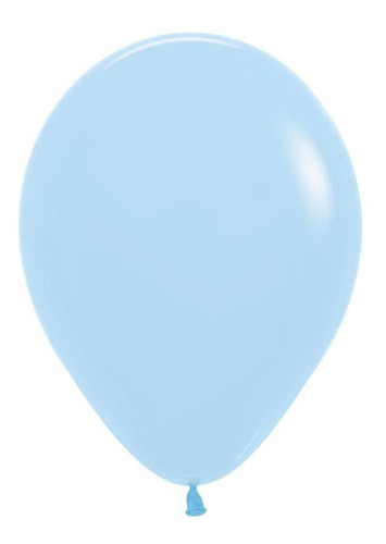 Balão Látex Candy Matte R5 50 Unid Balloons Cor Azul