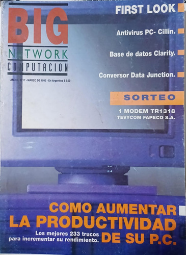 Revista Big Network Computación Argentina Año 2 N°17 1992